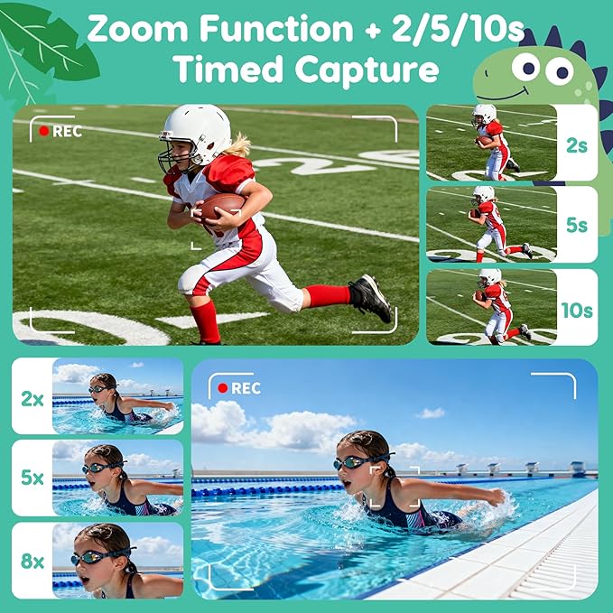 Kids Camera Toys for 3-12 Year Old Boys Girls,Toddler Camera 1080P Birthday Christmas Gifts for Grandkids,Toys for 4 5 6 7 8 9 10 11 Year Old Kids with 32G SD Card