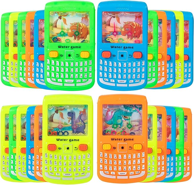 24 PCS Handheld Water Game Party Favors for Kids Ages 3,4,5,6,7,8,9-Pocket Water Ring Game for Valentine Day Birthday Return Gifts-Pinata Goodie Bags Stuffers-Classroom Prizes-Treasure Box-4.8" (24)
