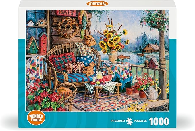 Wonder Forge Country Hideaway 1000 Piece Jigsaw Puzzle for Adults | Unique, Perfectly-Fitting Pieces | Fun, Vibrant Imagery | Amazon Exclusive