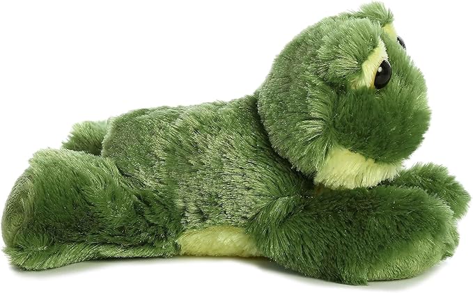 Aurora® Adorable Mini Flopsie™ Frolick Frog Stuffed Animal - Mini Companions Ready for Playful Adventures - for Kids All Ages, Toddlers, Adults, and Families - Green 8 Inches