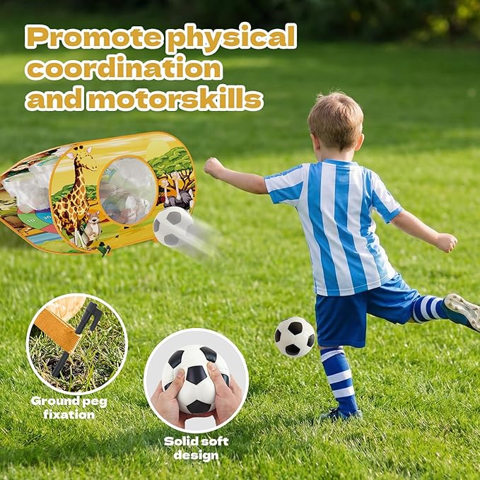 4-in-1 Animal Bean Bag Toss Game for Kids, Cornhole Board Set with Dart Board for Toddler Outdoor Toys, Family Party Game Backyard Beach Lawn Activities Gift for Boys & Girls Ages 3 4 5 6 7 8