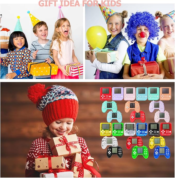 24 Pack Video Game Party Favors for Kids Video Game Keychain Video Game Birthday Party Supplies