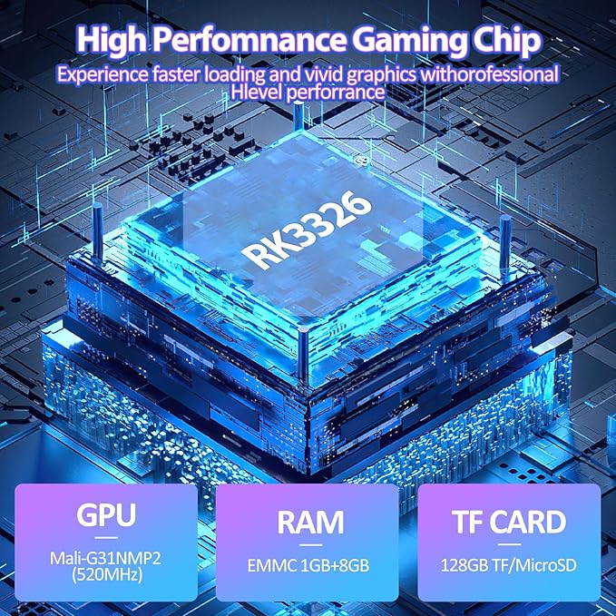 Upgraded XF40H Handheld Game Console, Retro Gaming Console Preloaded Classic Games with Multiple Emulators, 4.0 Inch 4K HD IPS Screen Open Source Linux System, Pocket Video Gaming (White-128G)