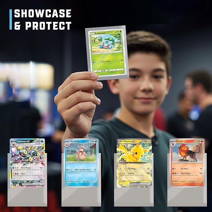 Premium Clear Card Sleeves, 100ct – Standard Size Penny Sleeves for Pokémon, Sports Cards, Baseball, Football, and Collectible Trading Cards – Acid-Free, PVC-Free, Durable Protection
