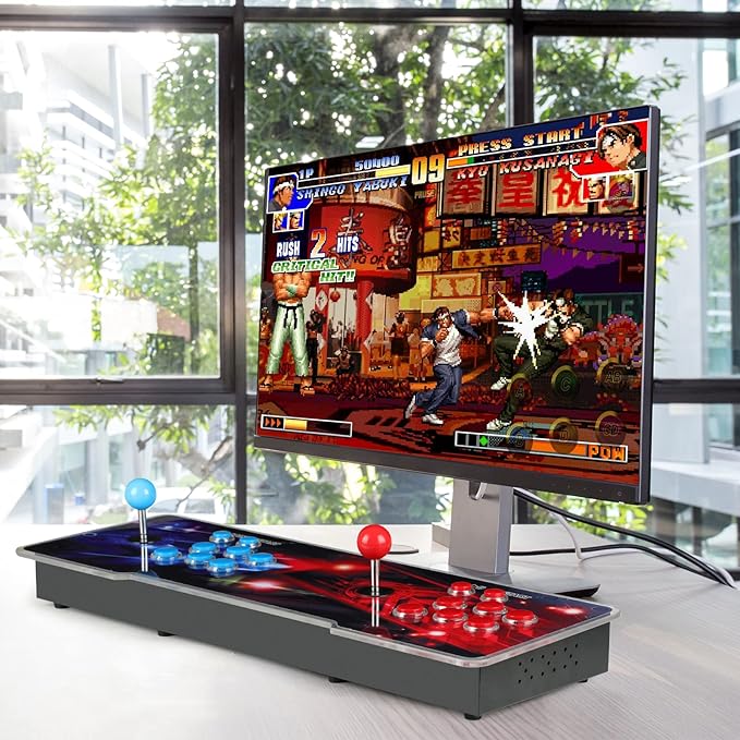 Pandora Box Console 32000 Arcade Games in 1,Retro Game Machine for TV PC Projector, Supports Up to 4 Players, Full HD Output, Search, Save, Hide, Favorites List