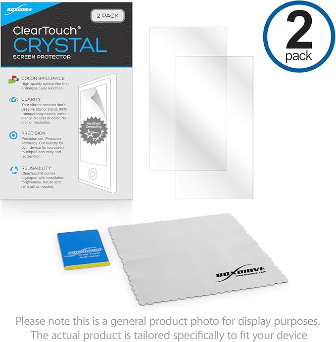 BoxWave Screen Protector Compatible with Gamey Portable Retro Game Console - ClearTouch Crystal (2-Pack), HD Film Skin - Shields from Scratches