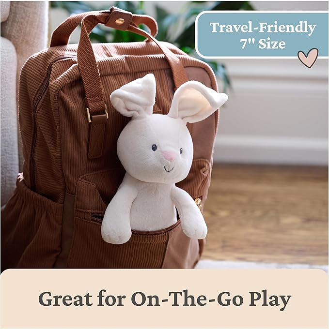 GUND Baby Peek-a-Boo Flora Bunny Plush, Bunny Rabbit Stuffed Animal, Baby Toy for Ages 0 and Up, Cream, 7" (Batteries Not Required)