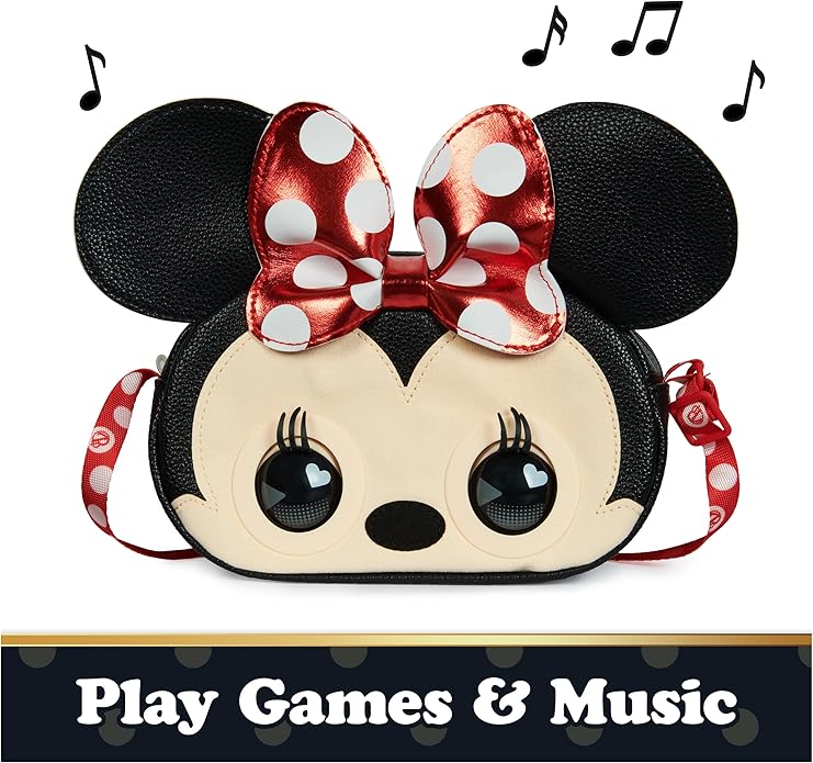 Purse Pets, Disney Minnie Mouse Officially Licensed Interactive Pet Toy & Kids Purse
