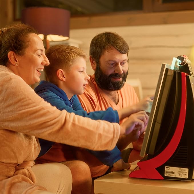 JVL Echo 22’’ Touchscreen Bartop Arcade Machine for Home — 149 Games: Action / Card / Puzzle / Strategy — Retro Video Game Console
