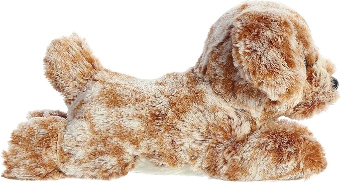 Aurora® Adorable Mini Flopsie™ Coco Lab™ Stuffed Animal - Mini Companions Ready for Playful Adventures - for Kids All Ages, Toddlers, Adults, and Families - Brown 8 Inches