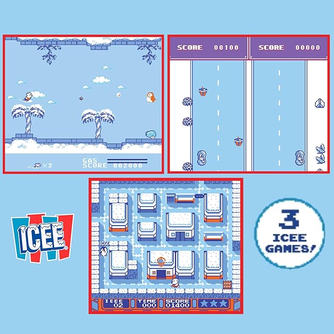 ICEE Color Handheld Arcade Game – Retro ICEE Handheld Gaming Device with Color Screen, Built-in ICEE Themes & Sound Effects – Novelty Gift for Kids & Adults, Portable ICEE Arcade