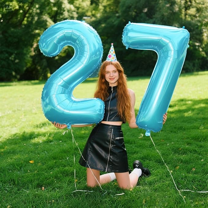 40 Inch Number Blue 7 Balloon,Large Dark Blue Foil Number Balloons 7 17 27 70 for Boys Girls Men Women Digit 7 Balloons Birthday Anniversary Events Party Decorations Supplies