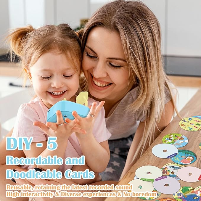 Montessori Story Toys Music Player Toy for Toddlers Age 2-4, Kids Phonograph Baby Kids Record Player Montessori Toys for 1 Year Old Kid Educational Learning Sensory Toddler Girl Boy Toy, Music Gifts