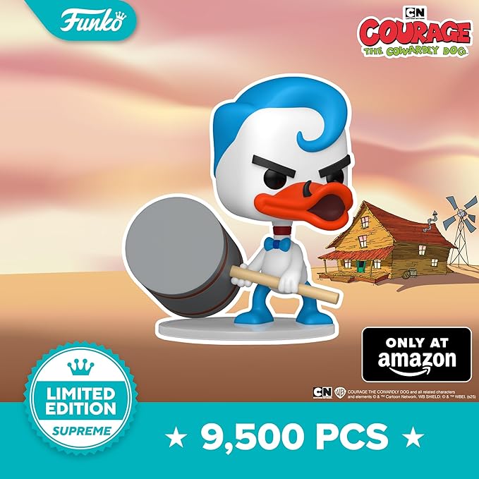 Funko Pop! Supreme LE: Courage The Cowardly Dog - Le Quack - Collectable Vinyl Figure - Gift Idea - Official Merchandise - Toys for Kids & Adults - Cartoon Fans - Model Figure for Collectors