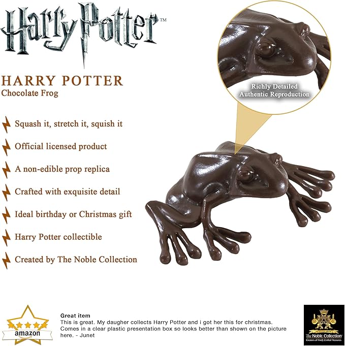 The Noble Collection Harry Potter Non Edible Chocolate Frog Prop Replica