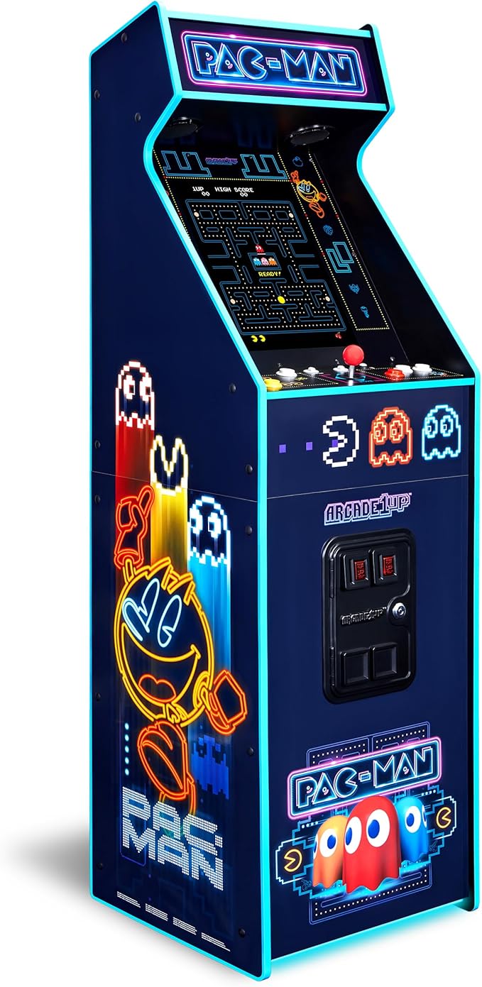 Arcade1Up PAC-Man Deluxe at Home Arcade Machine Neon Edition