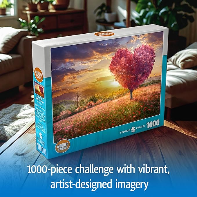 Wonder Forge Tree of Love 1000 Piece Jigsaw Puzzle for Adults | Unique, Perfectly-Fitting Pieces | Fun, Vibrant Imagery | Amazon Exclusive