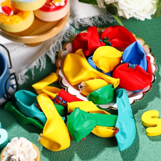 40 Pack Transportation Party Balloons Decorations Traffic Latex Balloons Vehicle Transport Party Supplies for Birthday Decoration