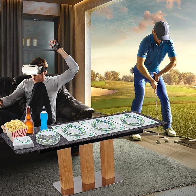 180Pcs Golf Party Supplies Paper Plates and Napkins Serve 60 Disposable Tableware Set for Birthday Party Decorations Game Day Family Holiday Sports Events