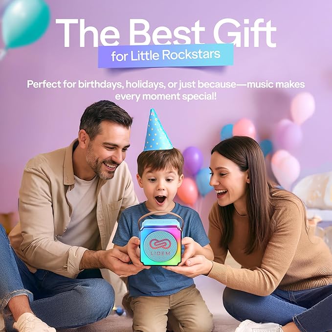 Karaoke Machine for Kids (1, Blue)