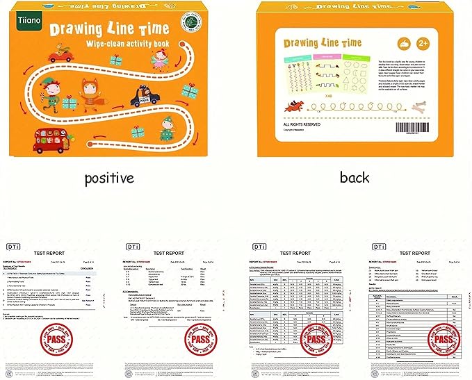 Tiiano Preschool Learning Activities for 2 Year Olds Toddler with 4 Dry Erase Markers for Preschool Classroom Montessori for 2 3 4 Years Kindergarten Workbooks