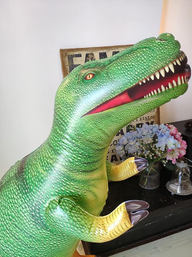 HOHQB Inflatable Dinosaur Toys Jurassic Birthday Party Supplies,Large Blow up Dinosaur Balloons Party Decorations for Kids Boys and Girls (39.5" Tyrannosaurus and 42" Ankylosuaurus)