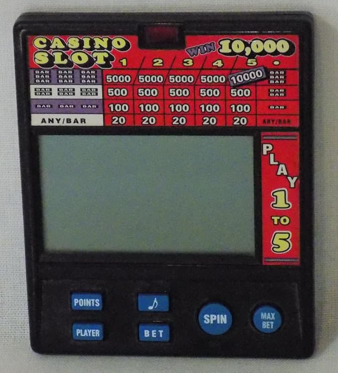 Radica Casino Slot 10,000 Electronic Hand Held Game #1470