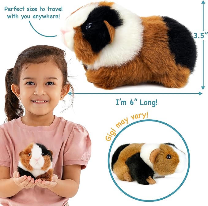 Gigi The Guinea Pig - 6 Inch Stuffed Animal Plush