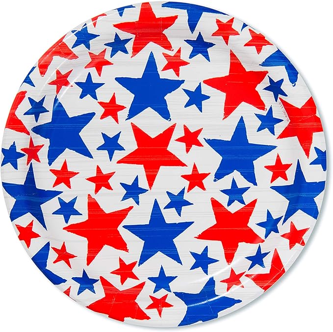 American Greetings Memorial Day Party Supplies, Paper Dessert Plates (36-Count)