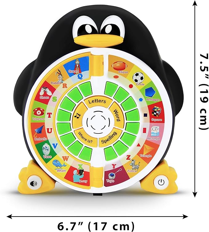 Ultimate Preschool Learning Pack: Educational Toys for Toddlers 1-5 | ABC Learning Book & Penguin Power Learning Set