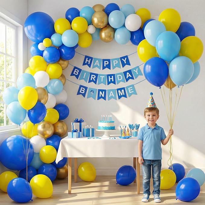 LovesTown 110PCS Royal Blue Balloons, Blue Latex Balloon for Birthday Baby Shower Graduation Baseball Nautical Retirement Bachelorette Patriotic Independence Day Party Supplies Decoration,12 Inches