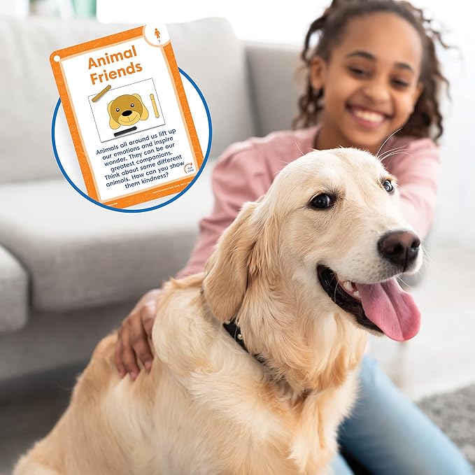hand2mind Social Emotional Task Cards for Ages 8+, Social Emotional Learning, Play Therapy Toys for Counselors, Social Skills Activities for Kids, Conversation Starters, Emotional Regulation for Kids
