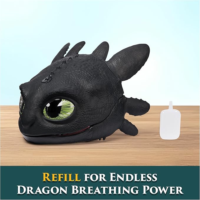 Dreamworks Dragons How To Train Your Dragon, Electronic Blast & Roar Toothless Mask, Kids Dress Up & Pretend Play Costumes for Boys & Girls Ages 4 & Up
