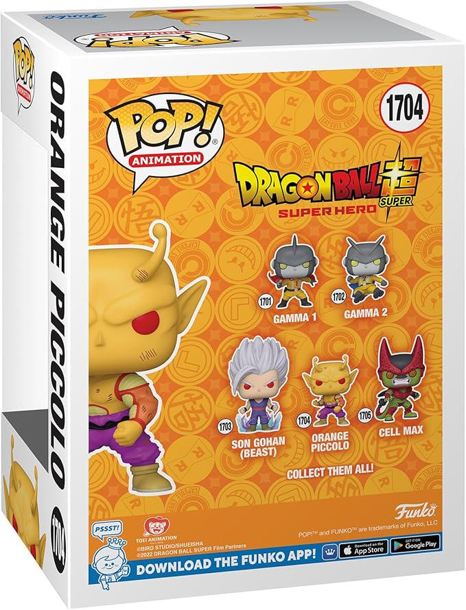 Funko Pop Animation: Dragon Ball Super: Super Hero - Orange Piccolo - Collectable Vinyl Figure - Gift Idea - Official Merchandise - Toys for Kids & Adults - Anime Fans - Model Figure for Collectors