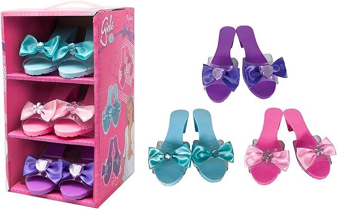 Simba Toys Princess Shoes Set, 3 Pairs Included, and Styles, Great for Pretend Play or Costume Accessories, for Ages 3 and up