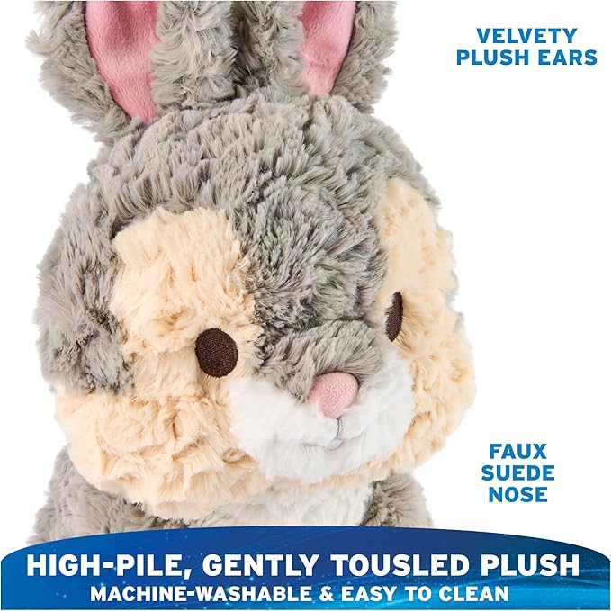 GUND Disney Official Thumper Plush, Disney Cozys Collection, Bambi Toys, Bunny Rabbit Stuffed Animal for Ages 1 and Up, Gray, 10”