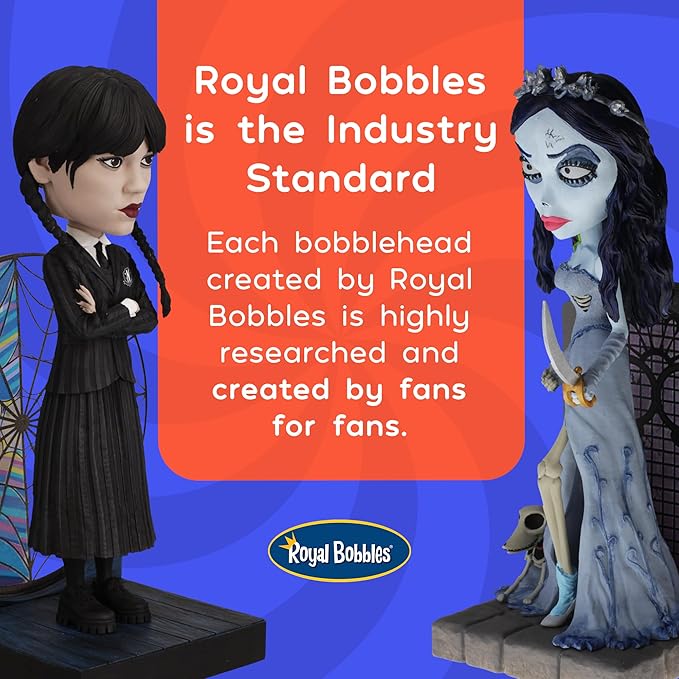 Royal Bobbles Willy Wonka & The Chocolate Factory – 8.9 Inches Tall – Collectible Bobblehead Statue