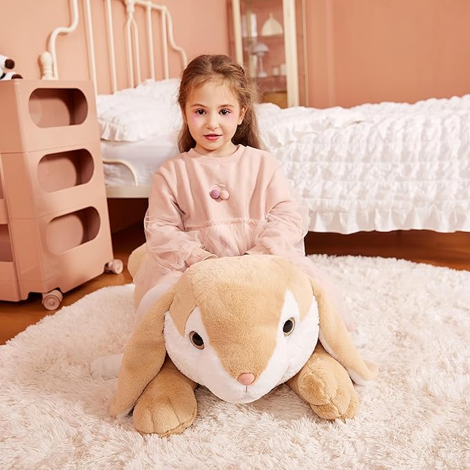 IKASA Giant Easter Rabbit Stuffed Animal Plush Toy, 30" Large Bunny Plushy Toys for Kids Girls Boys Children