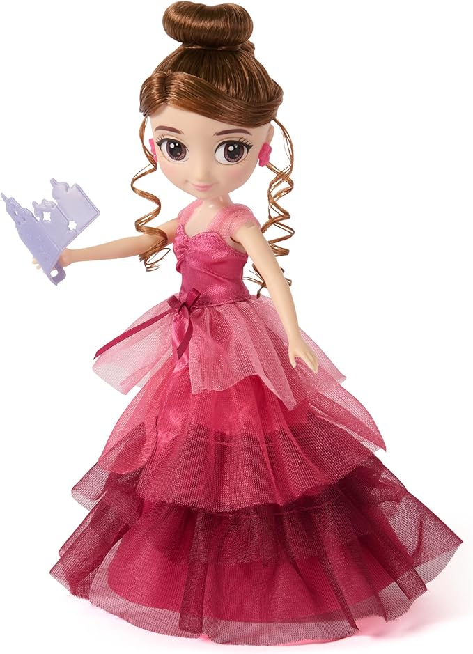 Wizarding World Harry Potter, 8-inch Hermione Granger Doll 9-Piece Yule Ball Gift Set with Doll Accessories, Kids Toys for Ages 6 and up