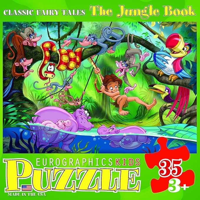 EuroGraphics 35-Piece Classicic Fairy Tales The Jungle Book Puzzle
