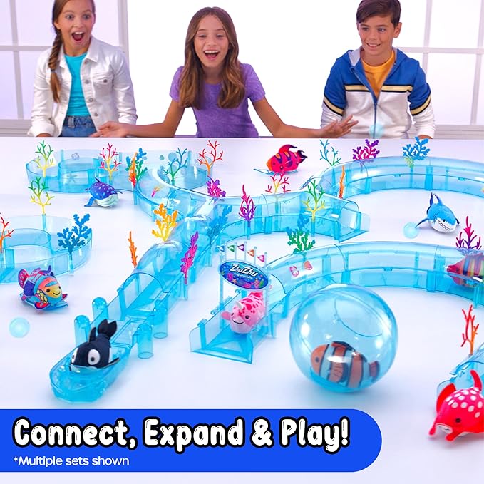 ZhuZhu Aquarium Submarine + Motorized Fish Toy (Blue Tang)