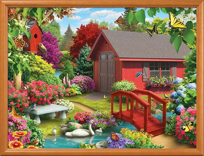 Masterpieces 750 Piece Jigsaw Puzzle for Adults, Family, Or Kids - Over The Bridge - 18"x24"