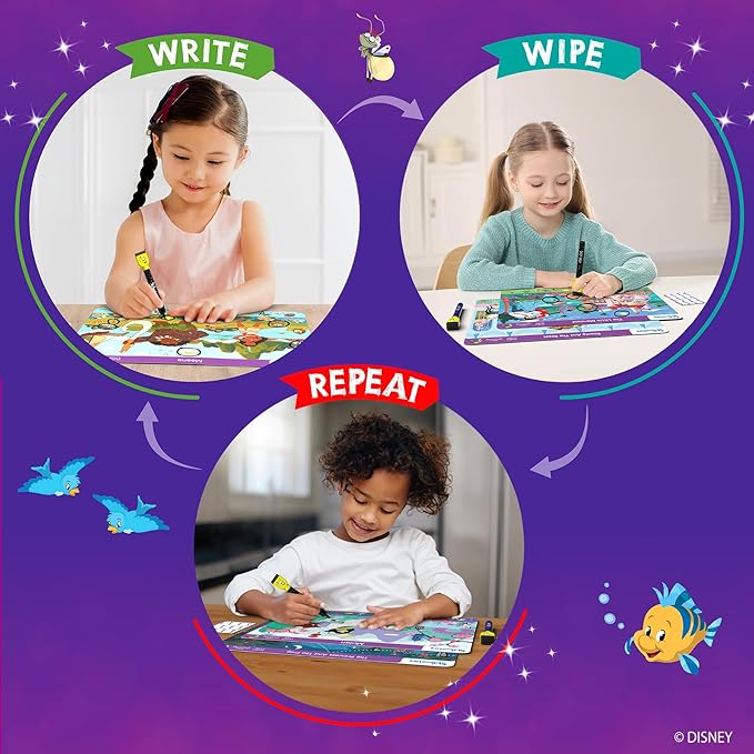 Skillmatics Search & Find Disney Princess Educational Game - Reusable Preschool Learning Activity, Perfect for Toddlers & Kids Who Love Toys, Art & Crafts, Easter Gift for Boys & Girls Ages 3, 4, 5, 6