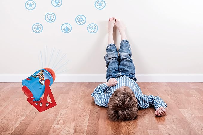 LEXiBOOK Paw Patrol - My Stories Brought to Light - Story Projector with Sounds, Timer and Booklet, Blue/red