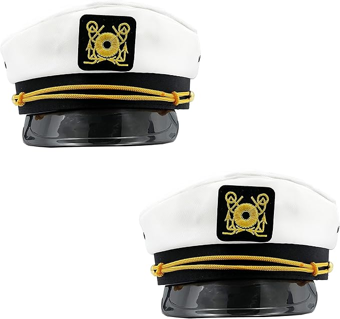The Dreidel Company Captain Hat, Dress Up Costume Clothes for Kids, Pretend Play, Party Favors