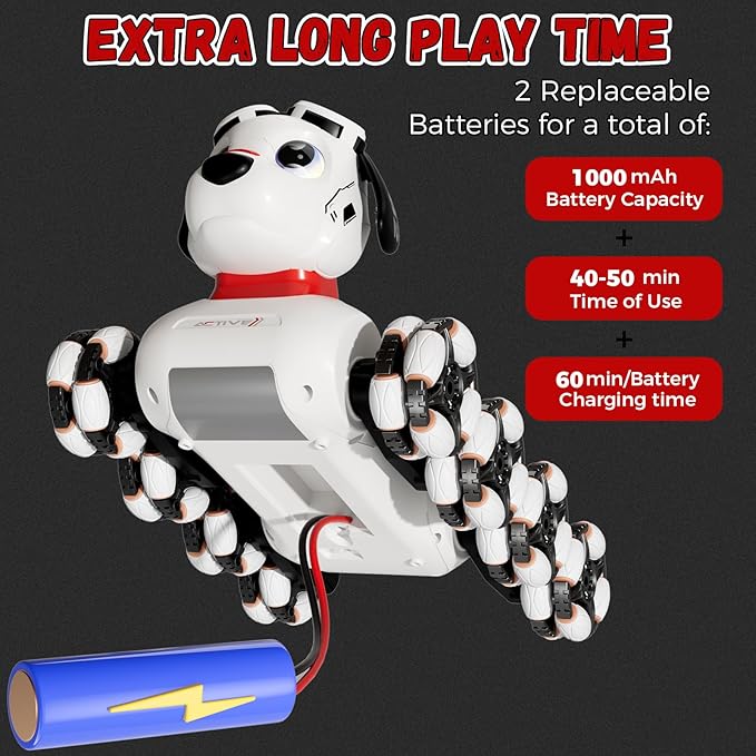 8WD Gesture Sensing Stunt Robot Dog RC Car Toys for Ages 8-13 Boys, Robot Toys for 6 7 8 9 10 11 12 Year Old Kids Birthday Gift, Outdoor & Indoor