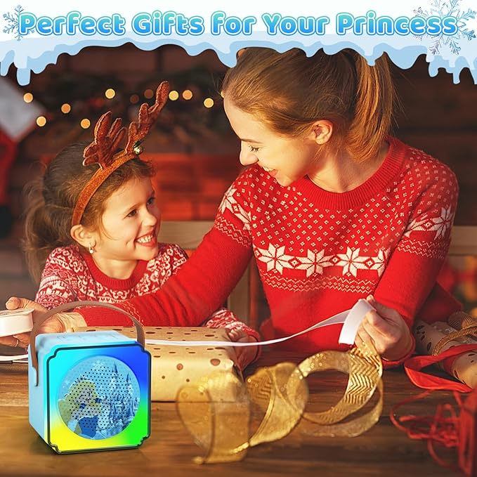 Toys for Girls Karaoke Machine for Kids, Mini Karaoke Machine with Microphones, Kids Toys 3 4 5 6 7 8 9 10 12+ Years Old, Girl Toys Princess Toys Gifts for Girls Boys Party (Blue 2 Mics)