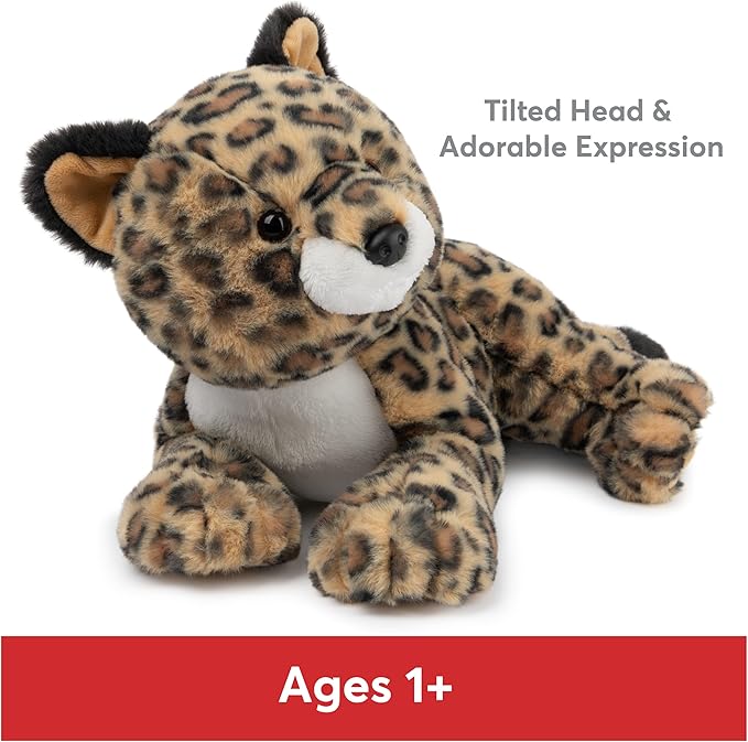 GUND Banks Leopard Plush, Premium Stuffed Animal for Ages 1 and Up, Brown/White, 12”