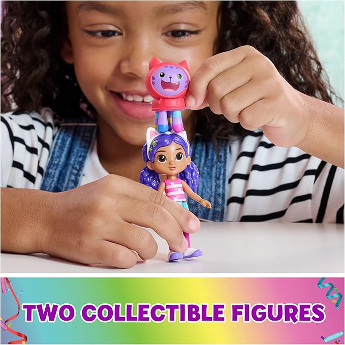 DreamWorks GABBY'S Dollhouse Celebration Party Bus, Transforming Playset with Gabby & DJ Catnip Toy Figures & Dollhouse Accessories, Kids Toys for Ages 3 and Up