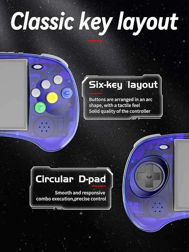 RG ARC-S Retro Handheld Game Linux System RG3566 4.0 inch IPS Screen,RGARC S with1G 128GTF Card Pre-Installed 4541 Games Supports 5G WiFi 4.2 Bluetooth Online Fighting,Streaming and HDMI